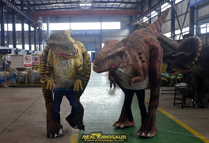 Dinosaur Costume factory testing