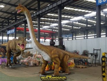 large dinosaur statue