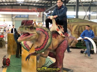 riding on dinosaurs