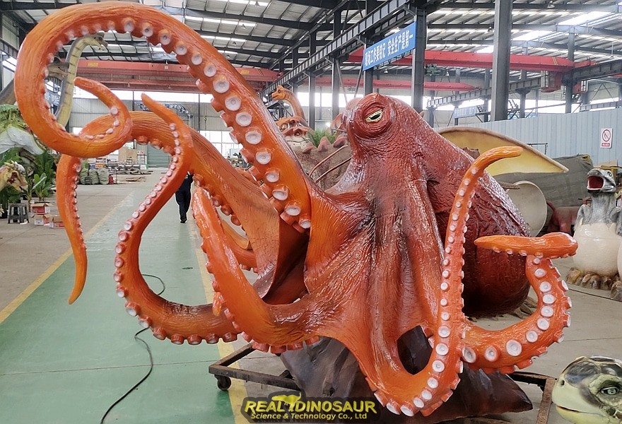 animatronic octopus sculpture