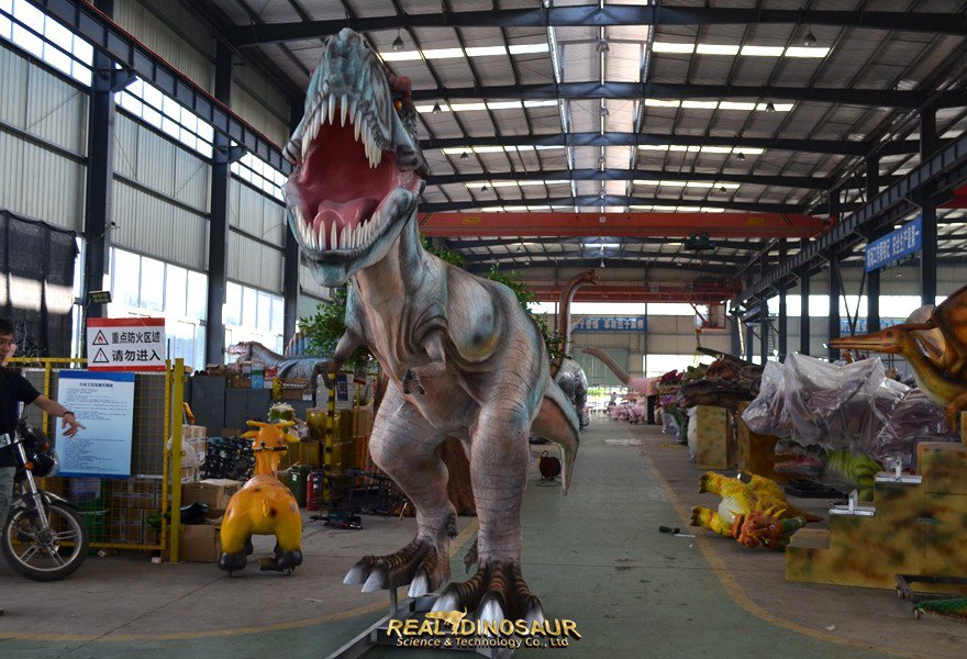 Dinosaur Playground Equipment - Fiberglass T-rex Statues