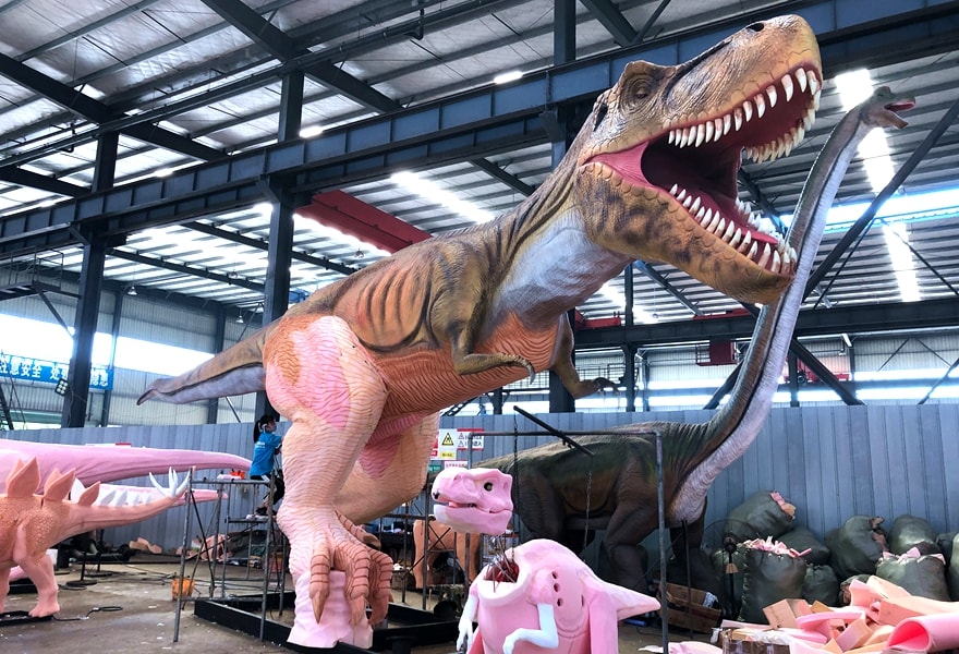 Production Stage of the Tyrannosaurus Rex Model at the Factory