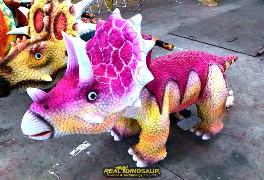 Dinosaur Playground Equipment -Triceratops car
