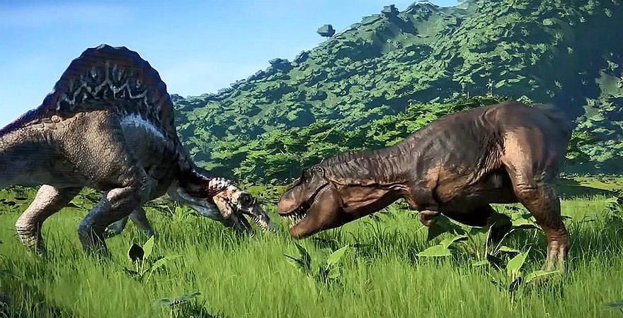 Tyrannosaurus rex vs Spinosaurus, who is more powerful