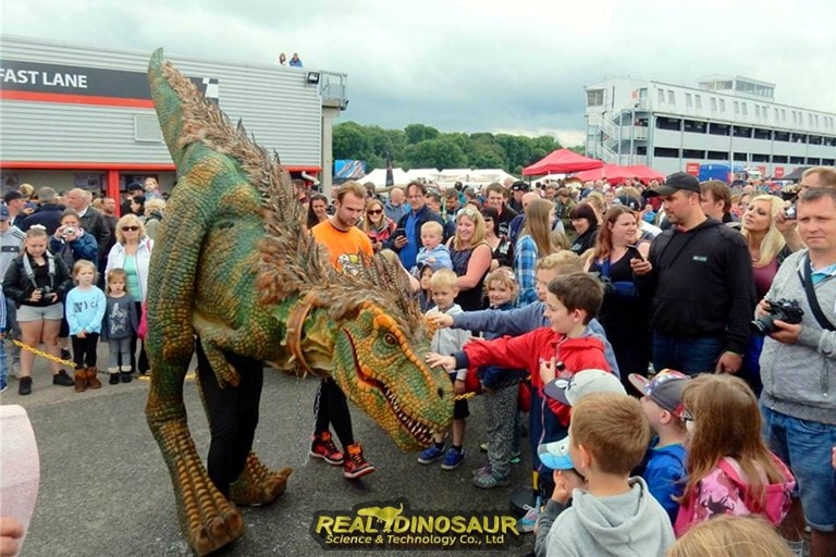 Usage Scenes of Walking Dinosaur Costume