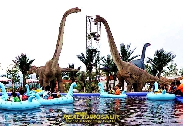 animatronic dinosaur water park