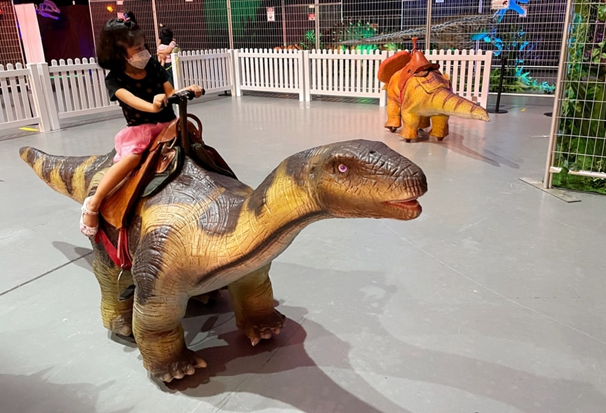 kids ride on dinosaur for playground