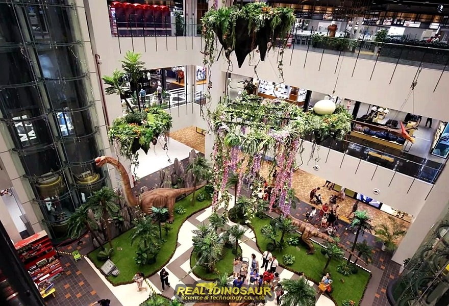 shopping mall dinosaur exhibition